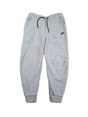 Nike Tech Fleece Joggers Mens Medium Grey Sweatpants Athleisure Zip Pocket